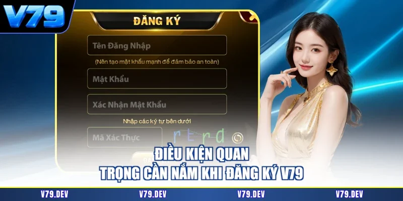 Điều kiện quan trọng cần nắm khi đăng ký V79